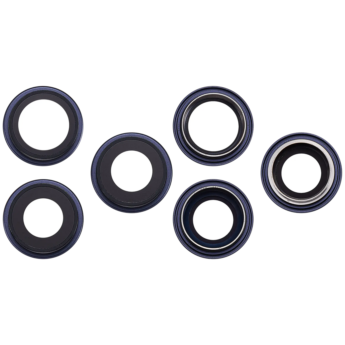 Back Camera Lens With Bracket & Bezel For iPhone 17 Pro/ 17 Pro Max (Premium) (Deep Blue)