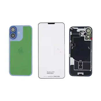 Back Glass w/ MagSafe Magnet & NFC & Flashlight Flex For iPhone 17 (Genuine OEM) (Mist Blue)