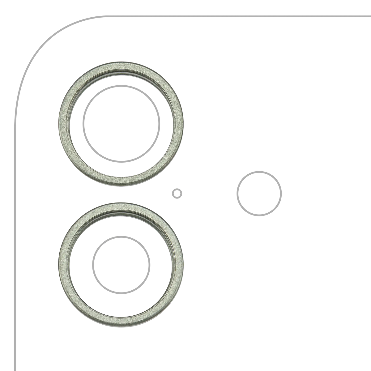 Back Camera Bezel Ring Only For iPhone 17 (Sage)