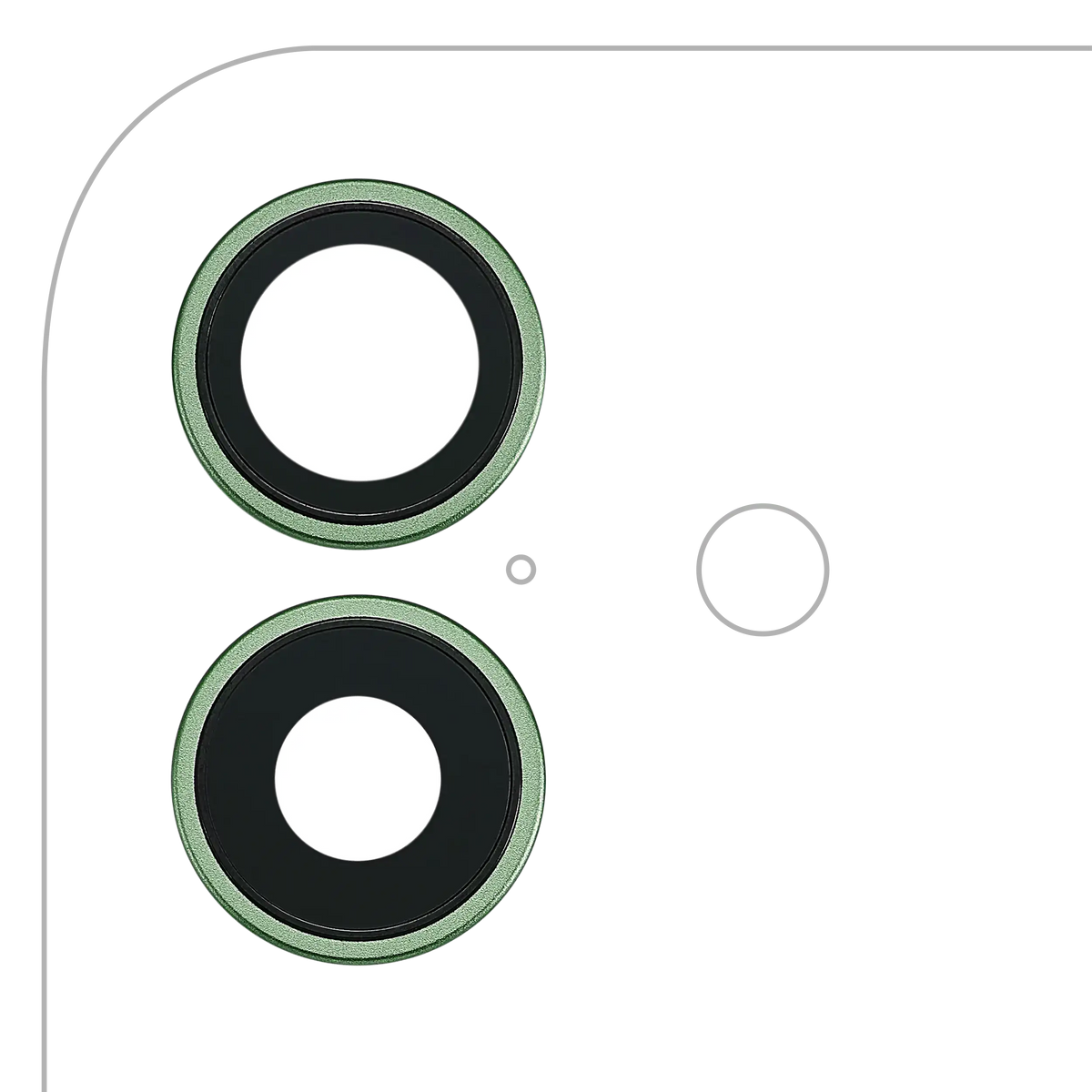 Back Camera Lens With Bracket & Bezel For iPhone 17 (Sage) (Premium)
