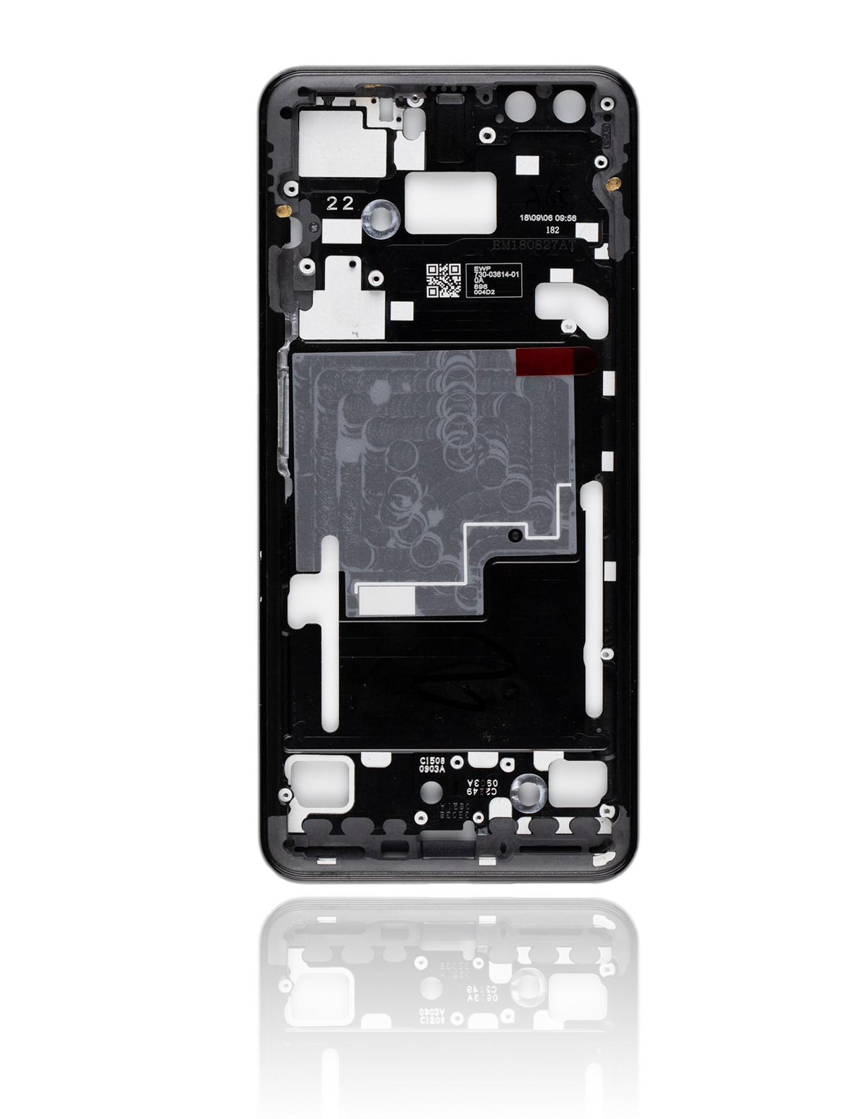 Mid-Frame Housing Compatible For Google Pixel 3 Replacement (Black)