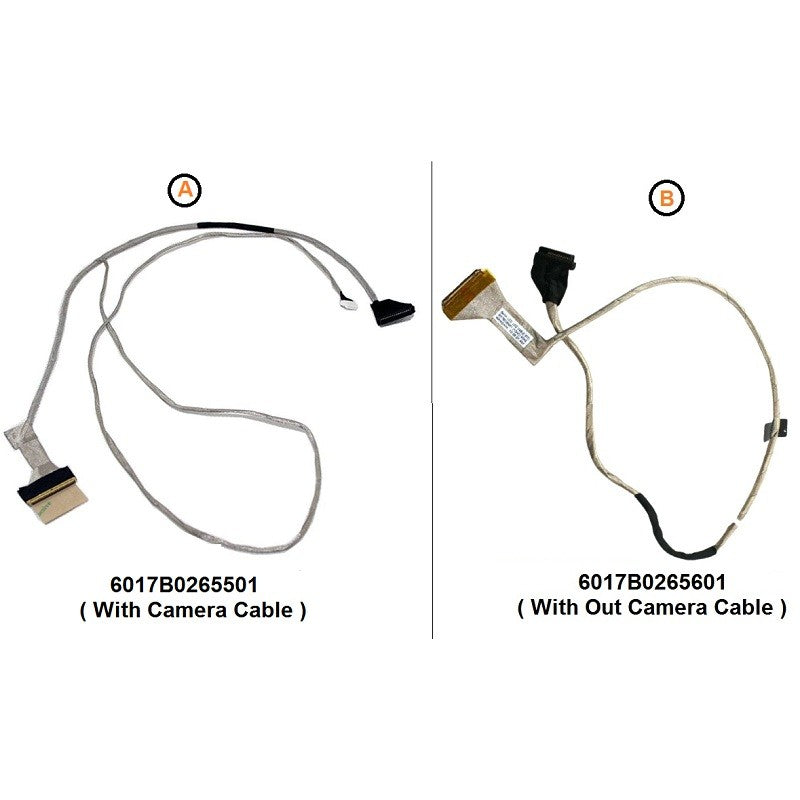 Display Cable For Toshiba Satellite C650, C650D, C655, C655D, 6017B0265501, 6017B0265601, V000210510, V000210490 LCD LED LVDS Flex Video Screen Cable