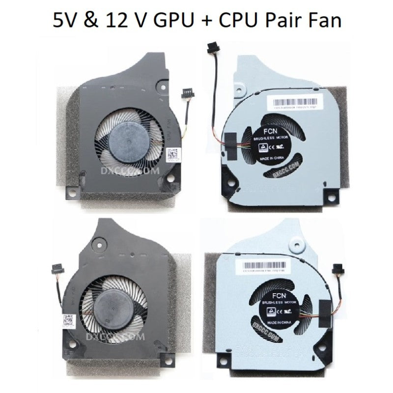 Fan For Dell Inspiron G5-5590 G7-7590 G7-7790 GPU Cooling Fan Cooler 5V / 12V ( 4-PIN / WIRE )