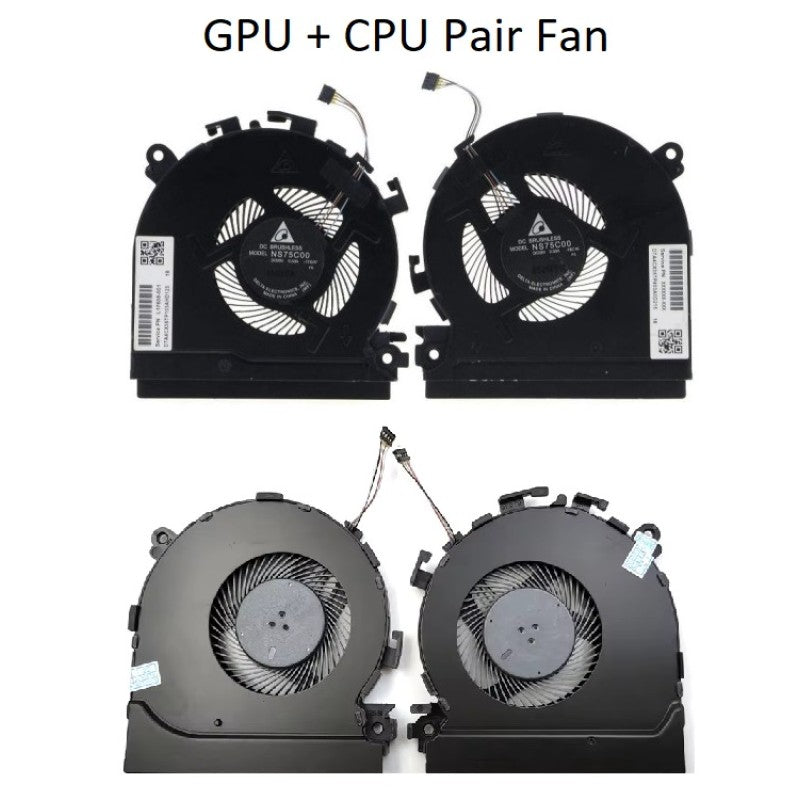 Fan For HP Spectre X360 15-CH, 15-CH000, 15T-CH, 15T-CH000 CPU & GPU Cooling Fan Cooler