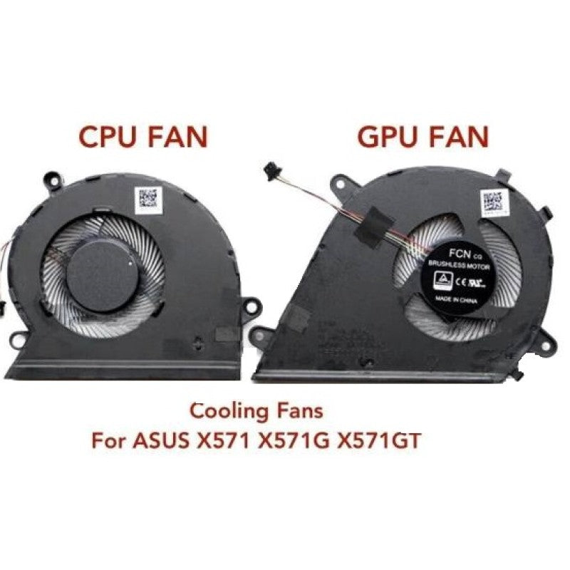 FAN For ASUS VivoBook F571 F571L X571 X571G X571GT RX571GT FX571GT NX571GT K571 F571G F571GD F571LH F751LI CPU & GPU Cooling Fan Cooler