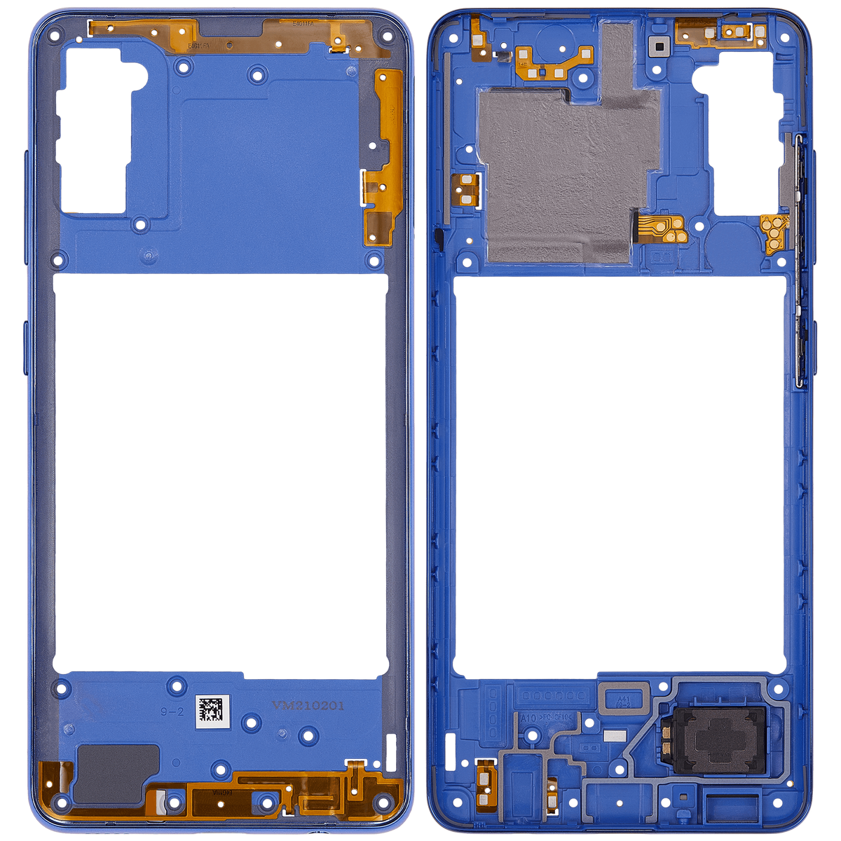 Mid-Frame Housing Compatible For Samsung Galaxy A41 (A415 / 2020) (Aftermarket Plus) (Prism Crush Blue)