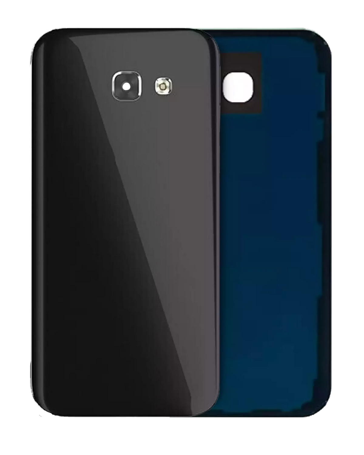 Back Cover Glass With Camera Lens Compatible For Samsung Galaxy A5 (A520 / 2017) (Service Pack) (Black)