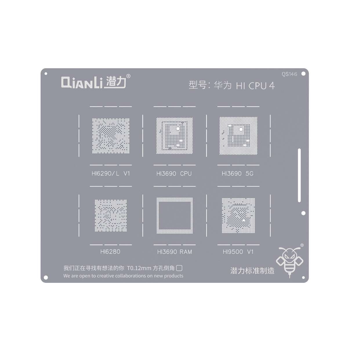 Bumblebee Stencil (QS146) For Huawei HI CPU 4 (Qianli)
