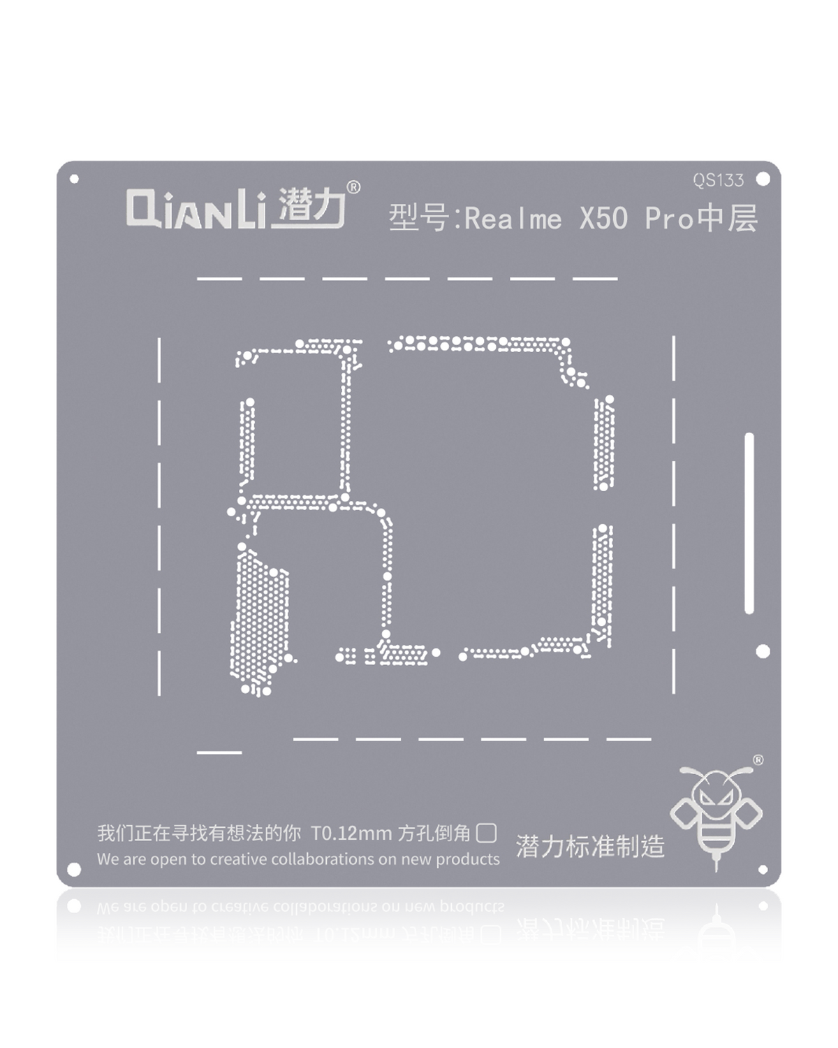 Bumblebee Stencil (QS133) For Realme X50 Pro Middle Layered (Qianli)