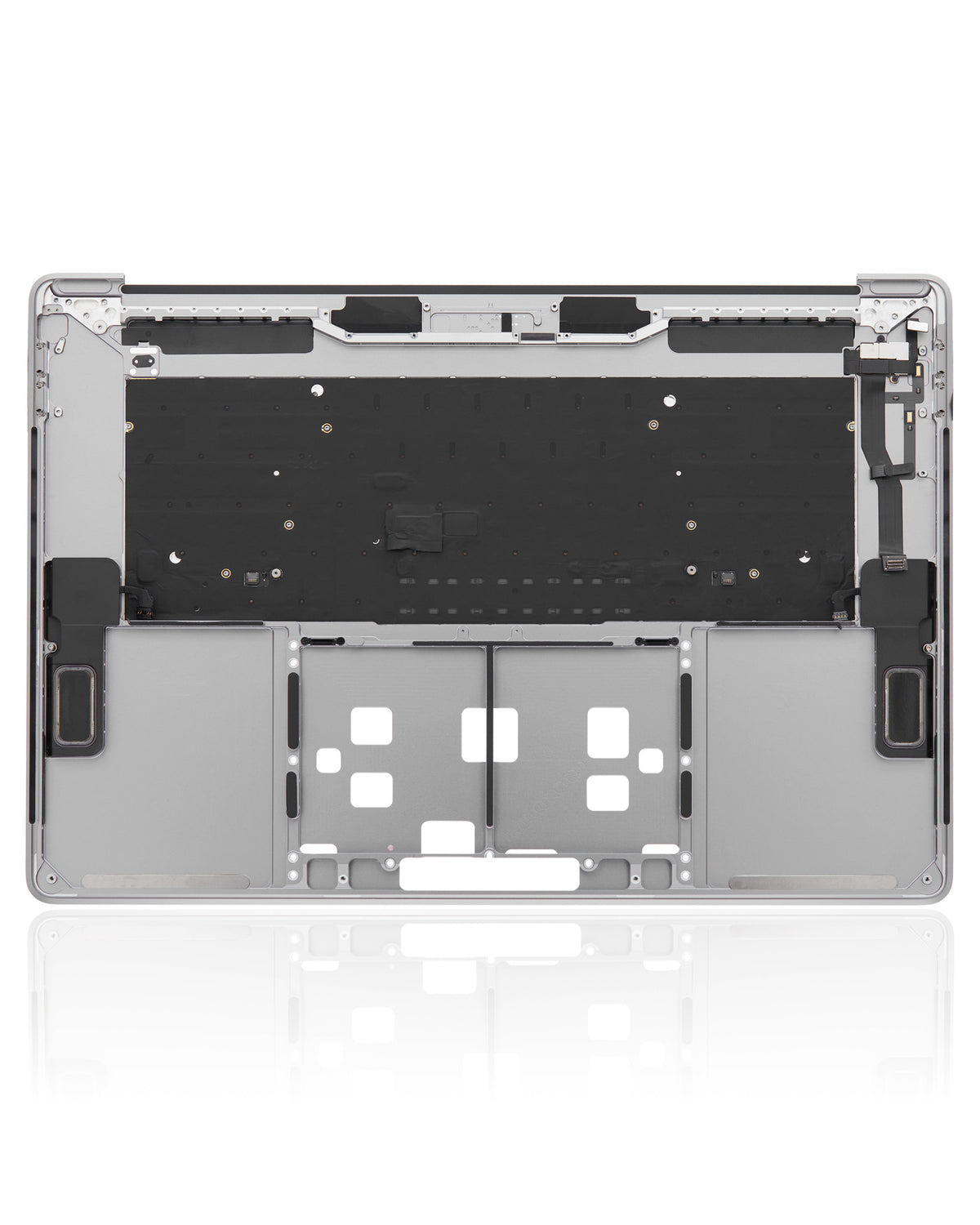 SPACE GREY TOP CASE WITH KEYBOARD (US ENGLISH) FOR MACBOOK PRO 15" TOUCH BAR A1990 (LATE 2018 / EARLY 2019) (USED OEM PULL: COSMETIC GRADE: NEW)