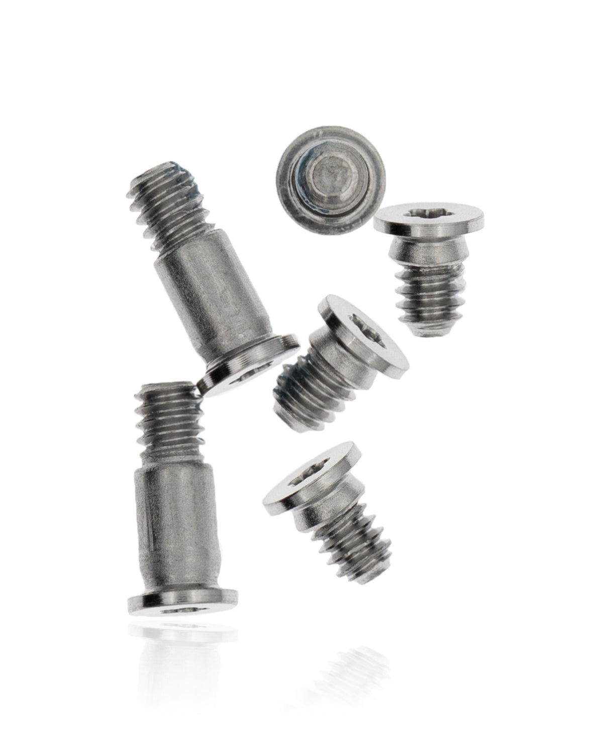 SILVER BOTTOM CASE SCREWS (PENTALOBE P5) FOR MACBOOK PRO 13" W/ TOUCH BAR / PRO 16" A1706 / A1989 / A2289 / A2251 / A2141 (LATE 2016 TO 2020)