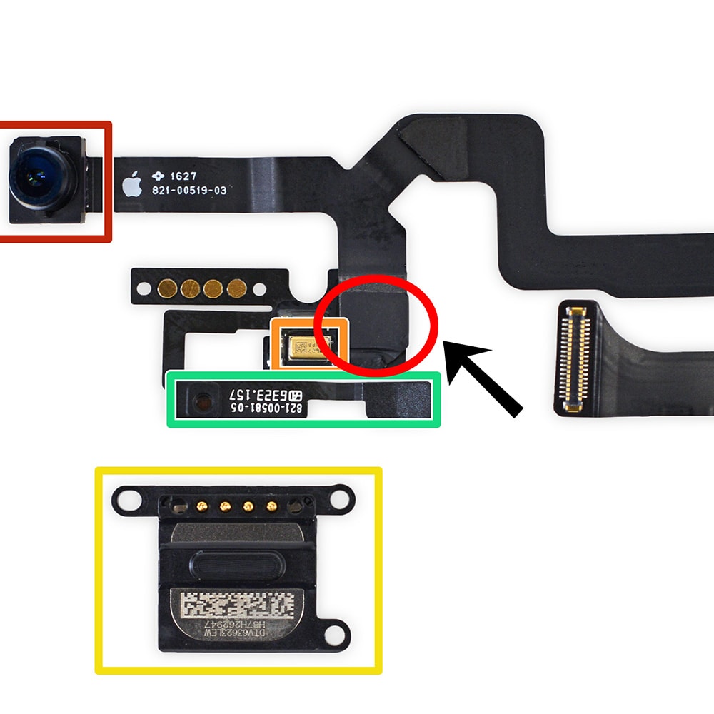 AMBIENT LIGHT SENSOR BACK FOAM SPACER FOR IPHONE 7 PLUS