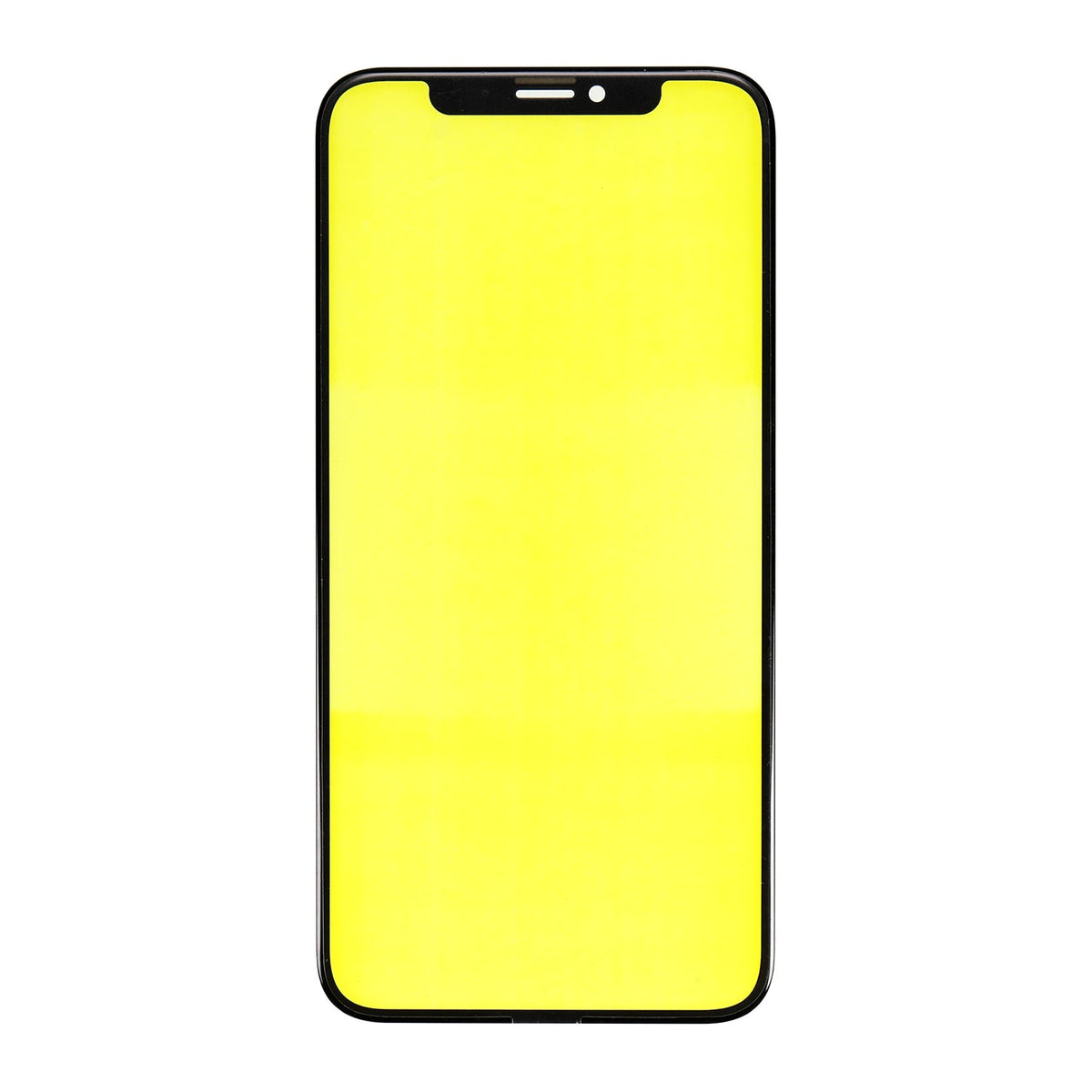 FRONT GLASS LENS FOR IPHONE XS - BLACK
