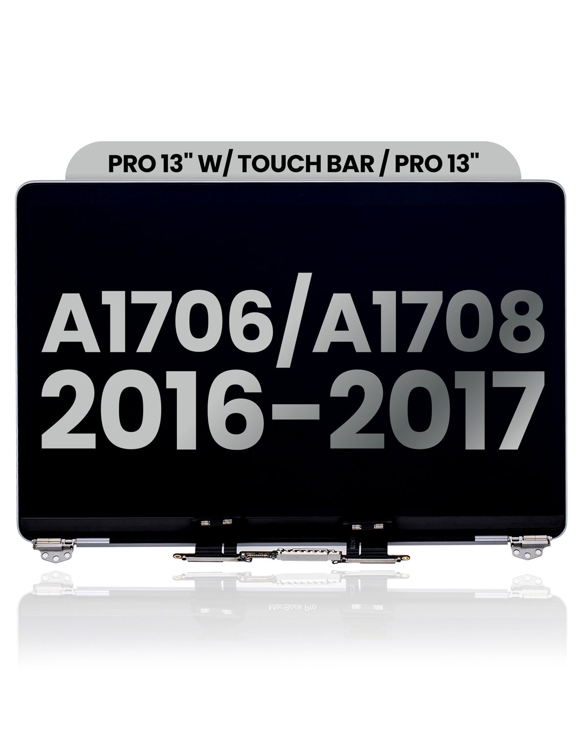 LCD Screen & Full Assembly Display for Apple MacBook Pro 13" (A1706/A1708, 2016-2017) – Silver