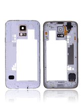 Replacement Mid-Frame Housing Compatible For Samsung Galaxy S5 (With Middle Plate And Small Parts) (Gold)