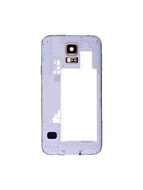 Replacement Mid-Frame Housing Compatible For Samsung Galaxy S5 (With Middle Plate And Small Parts) (Gold)