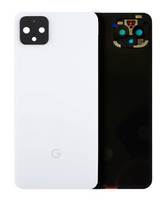 Back Glass Compatible For Google Pixel 4 Replacement (Genuine OEM) (Clearly White)