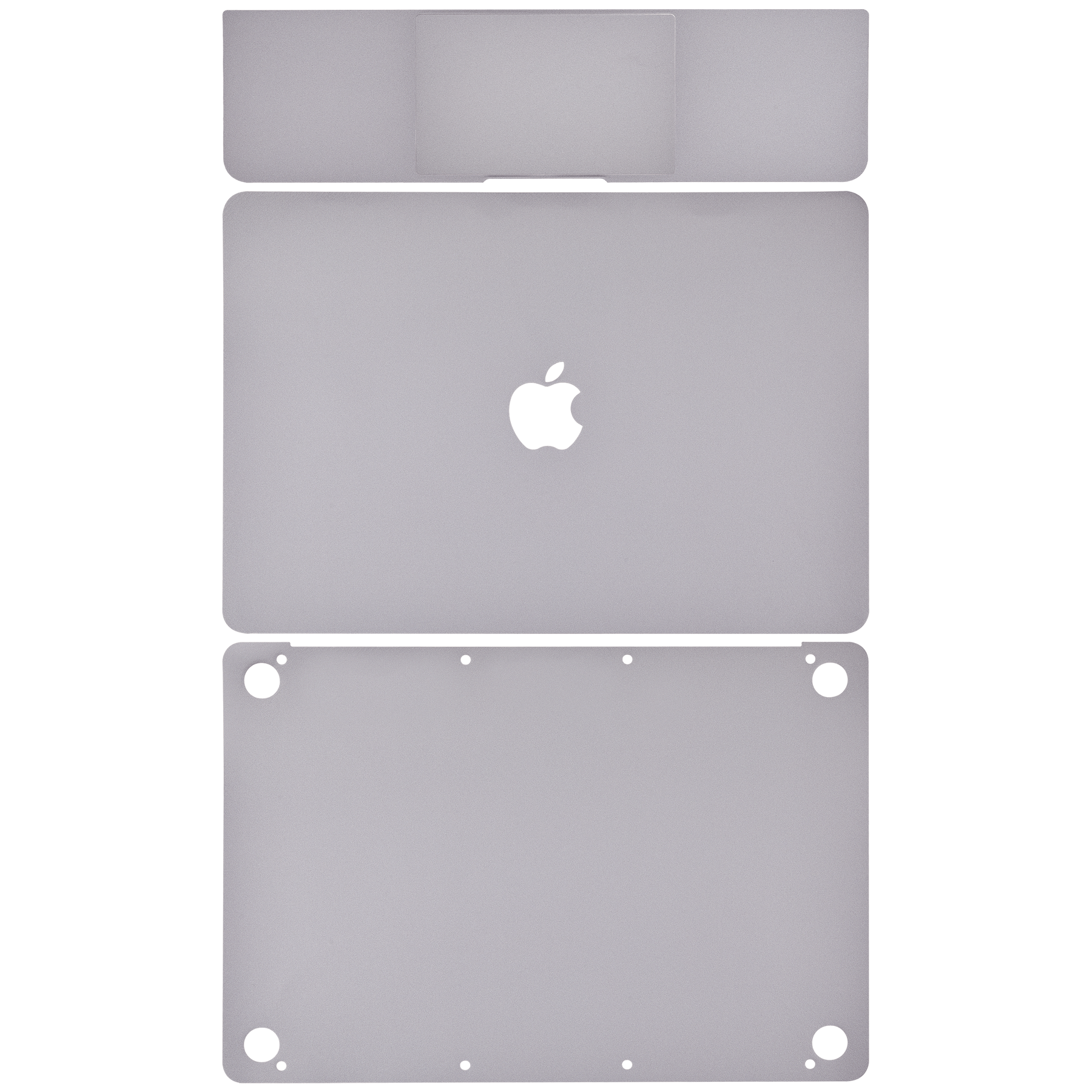 4in1 (Top, Bottom, Keyboard, Trackpad) Skin Compatible For MacBook Retina 12"(A1534 / Early 2015 / Early 2016 / Mid 2017) (Space Gray)