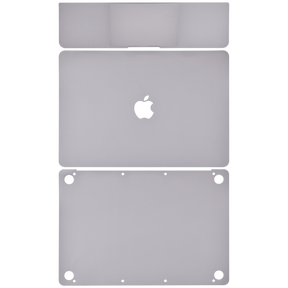 4in1 (Top, Bottom, Keyboard, Trackpad) Skin Compatible For MacBook Retina 12"(A1534 / Early 2015 / Early 2016 / Mid 2017) (Space Gray)