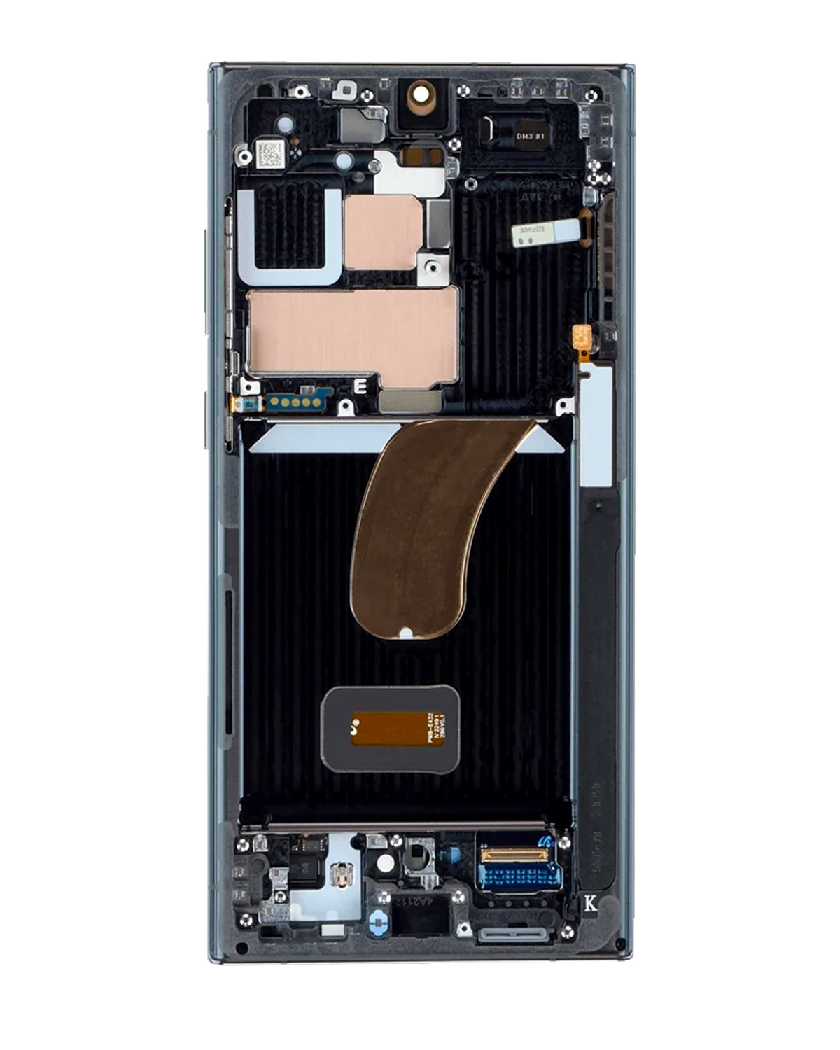 OLED Assembly With Frame Compatible For Samsung Galaxy S23 Ultra 5G Replacement (US & International) (Service Pack) (Graphite)