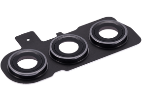 Replacement Back Camera Lens With Cover Bezel Ring Compatible For Samsung Galaxy S23 5G / S23 Plus 5G (Phantom Black)