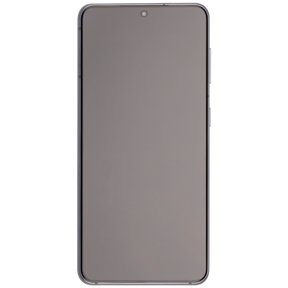 OLED Assembly With Frame Compatible For Samsung Galaxy S21 5G Replacement(Vemake) (Phantom Gray)