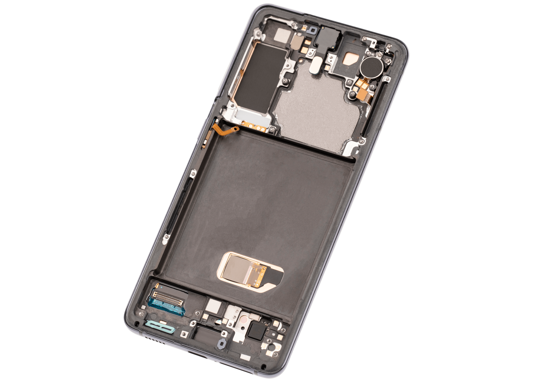 OLED Assembly With Frame Compatible For Samsung Galaxy S21 5G Replacement(Vemake) (Phantom Gray)