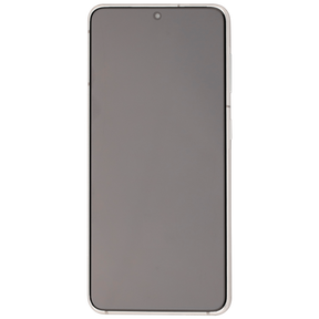 OLED Assembly With Frame Compatible For Samsung Galaxy S21 5G Replacement (Vemake) (Phantom White)