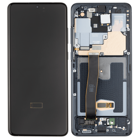 OLED Assembly With Frame Compatible For Samsung Galaxy S20 Ultra 5G Replacement  (Vemake) (Cosmic Black)