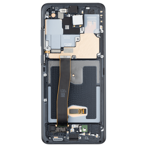 OLED Assembly With Frame Compatible For Samsung Galaxy S20 Ultra 5G Replacement  (Vemake) (Cosmic Black)