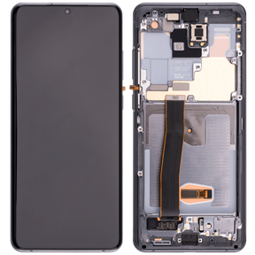 Replacement OLED Assembly With Frame Compatible For Samsung Galaxy S20 Ultra 5G (Vemake) (Cosmic Gray)