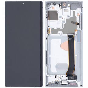 OLED Assembly With Frame Compatible For Samsung Galaxy Note 20 Ultra 5G Replacement  (Vemake) (Mystic White)