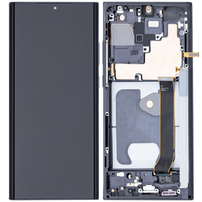 OLED Assembly With Frame Compatible For Samsung Galaxy Note 20 Ultra 5G Replacement  (Vemake) (Mystic Black)