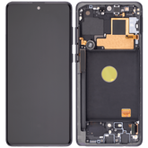 OLED Assembly With Frame Replacement Compatible For Samsung Galaxy Note 10 Lite (Vemake) (Aura Black)