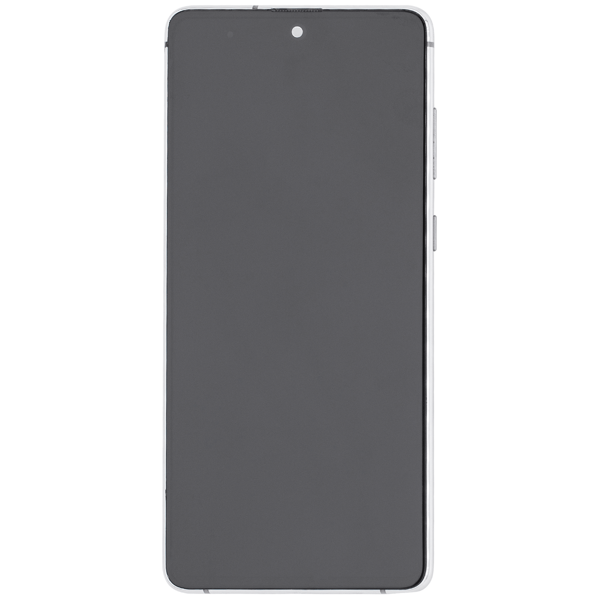 OLED Assembly With Frame Compatible For Samsung Galaxy Note 10 Lite Replacement  (Vemake ) (Aura Glow / Silver)