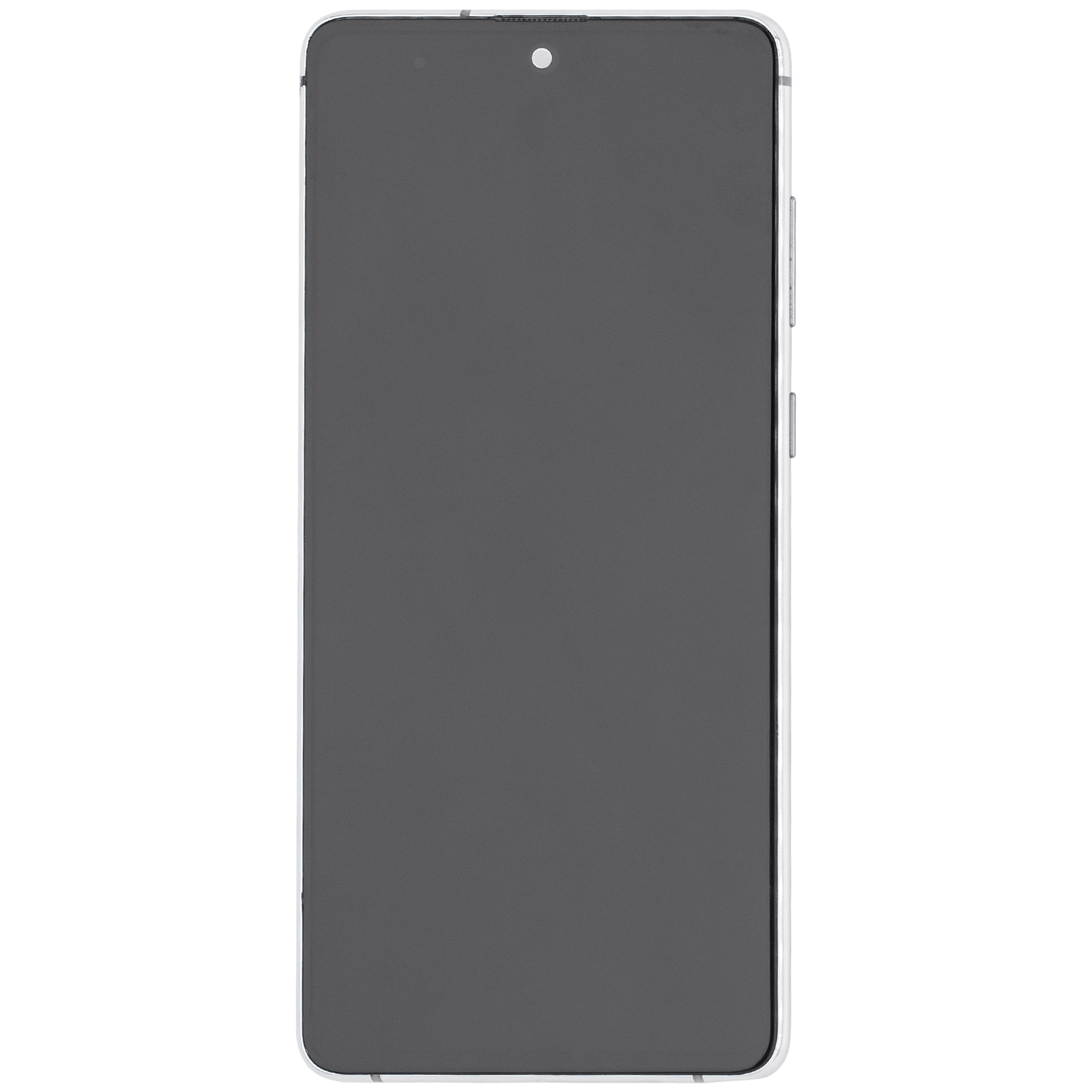 OLED Assembly With Frame Compatible For Samsung Galaxy Note 10 Lite Replacement  (Vemake ) (Aura Glow / Silver)