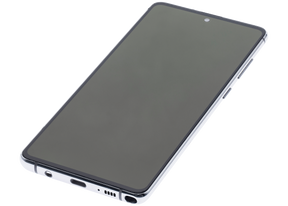 OLED Assembly With Frame Compatible For Samsung Galaxy Note 10 Lite Replacement  (Vemake ) (Aura Glow / Silver)