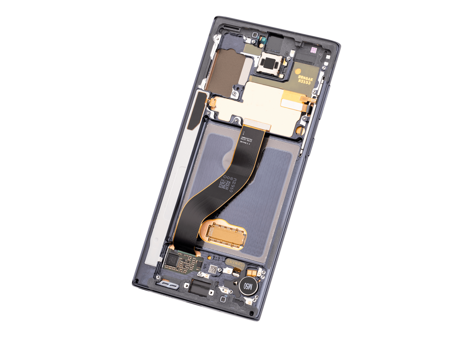 OLED Assembly With Frame Compatible For Samsung Galaxy Note 10 (Vemake) (Aura Black)