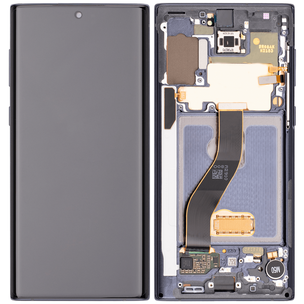 OLED Assembly With Frame Compatible For Samsung Galaxy Note 10 (Vemake) (Aura Black)