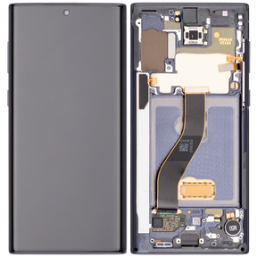 OLED Assembly With Frame Compatible For Samsung Galaxy Note 10 (Vemake) (Aura Black)