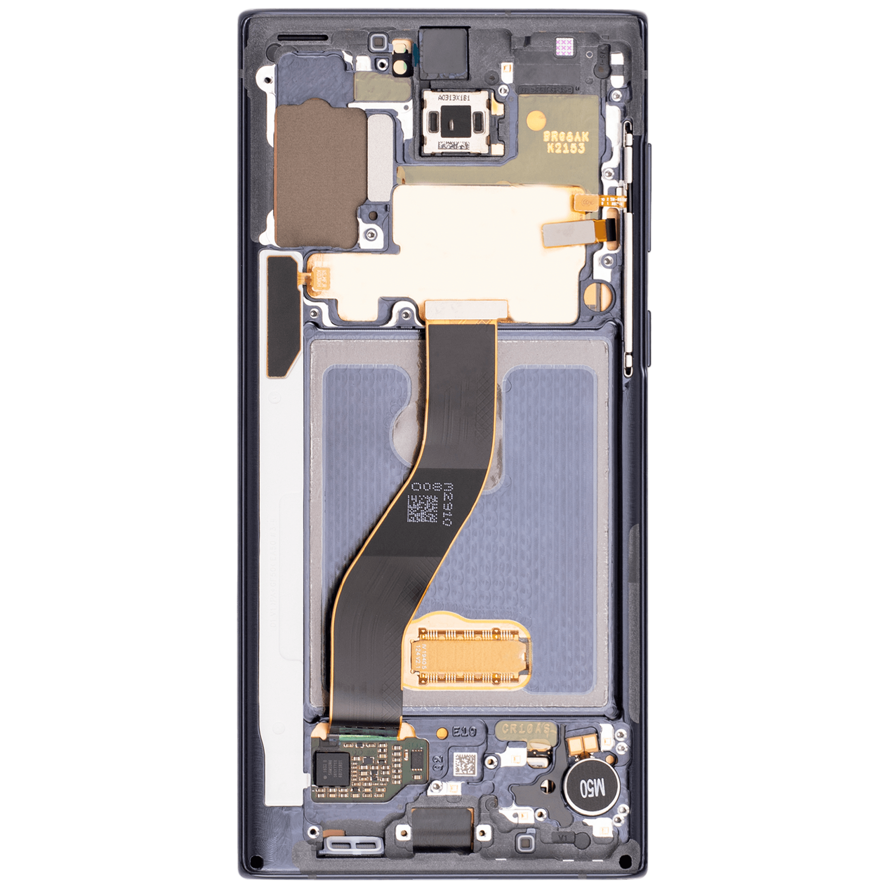 OLED Assembly With Frame Compatible For Samsung Galaxy Note 10 (Vemake) (Aura Black)