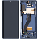 Replacement OLED Assembly With Frame Compatible For Samsung Galaxy Note 10 (Vemake) (Aura Glow / Silver)