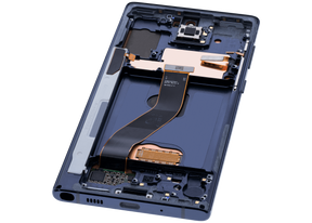 Replacement OLED Assembly With Frame Compatible For Samsung Galaxy Note 10 (Vemake) (Aura Glow / Silver)