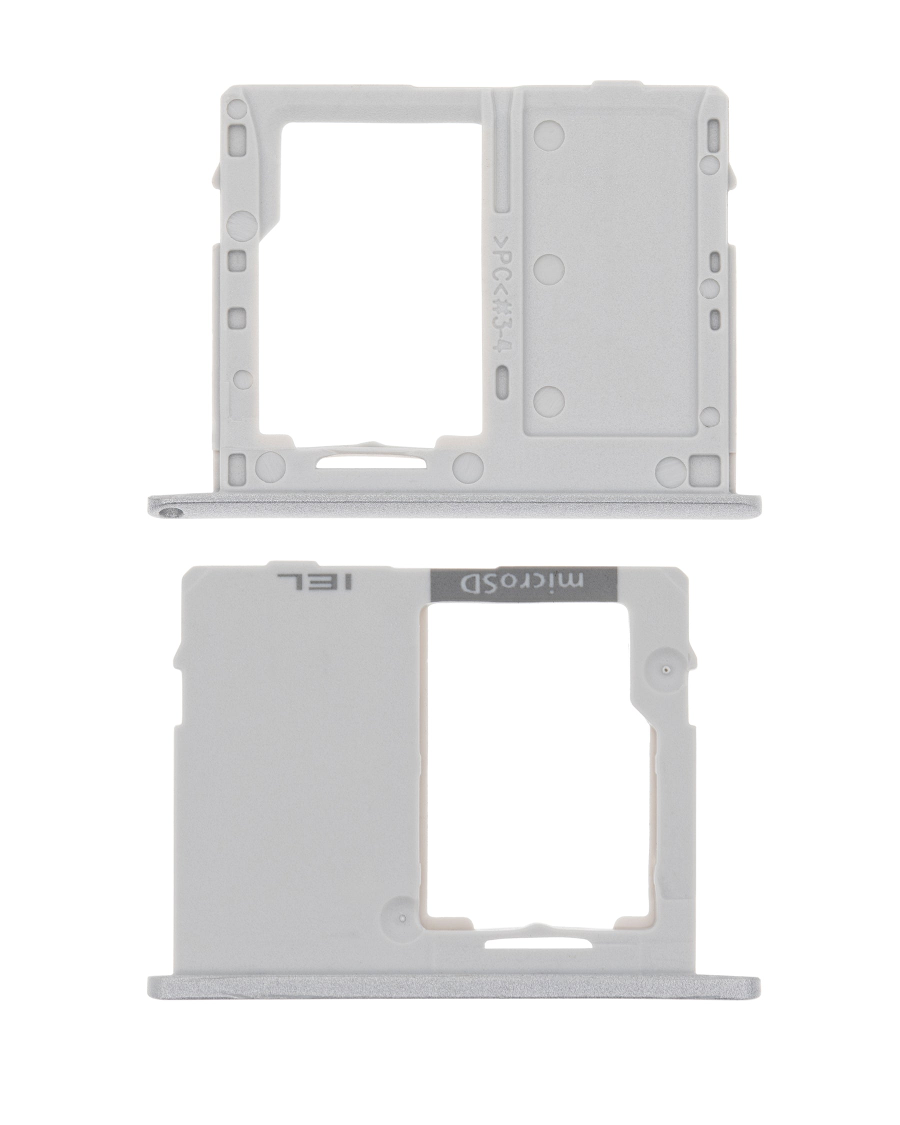 Single Sim Card Tray Replacement  Compatible For Samsung Galaxy Tab A 10.1" (T510 / T515 / T517) (Silver)