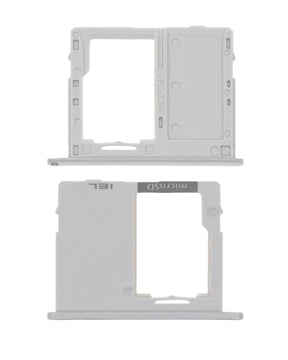 Single Sim Card Tray Replacement  Compatible For Samsung Galaxy Tab A 10.1" (T510 / T515 / T517) (Silver)