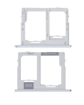 Dual Sim Card Tray Replacement  Compatible For Samsung Galaxy Tab A 10.1" (T510 / T515) (Silver)