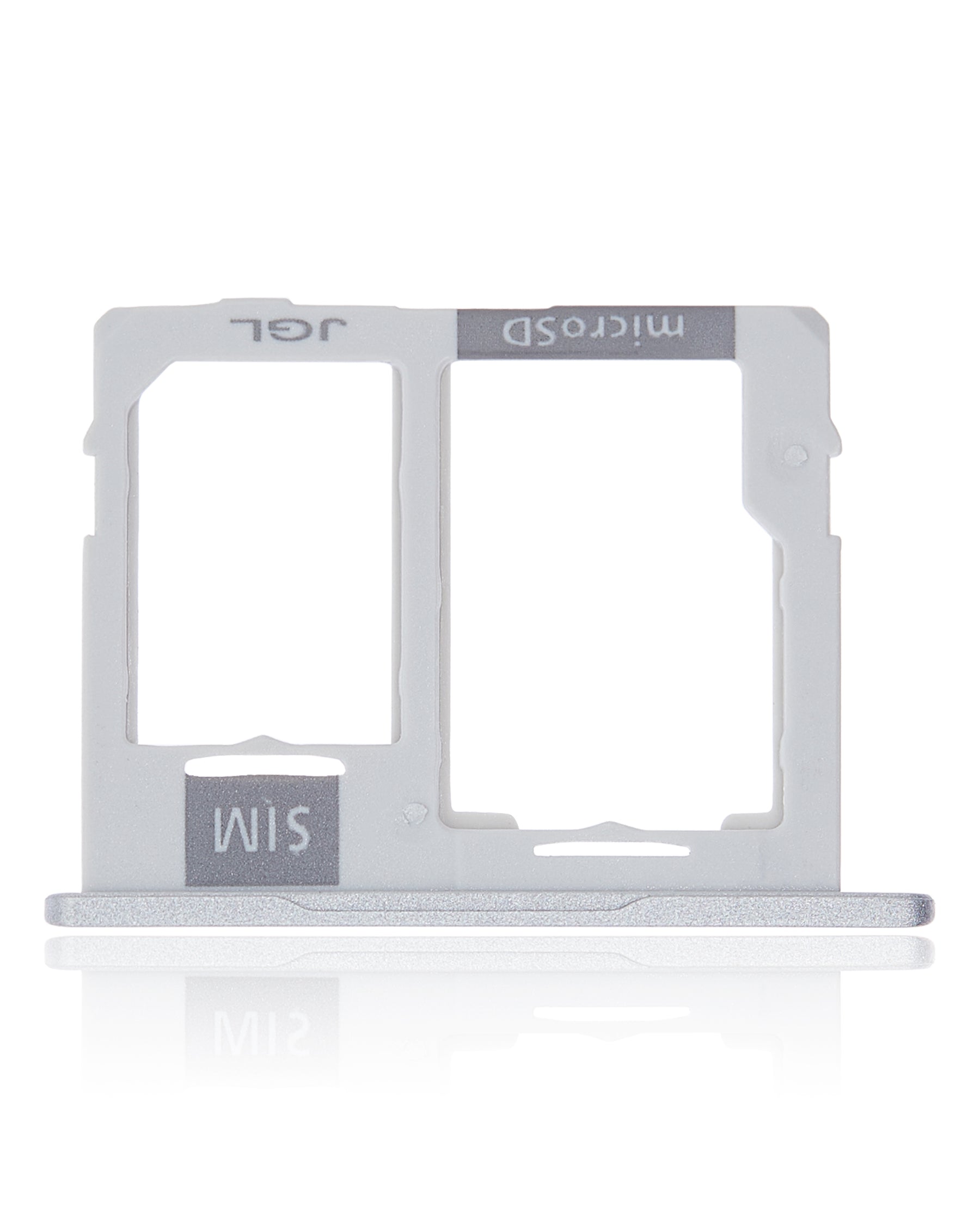 Dual Sim Card Tray Replacement  Compatible For Samsung Galaxy Tab A 10.1" (T510 / T515) (Silver)