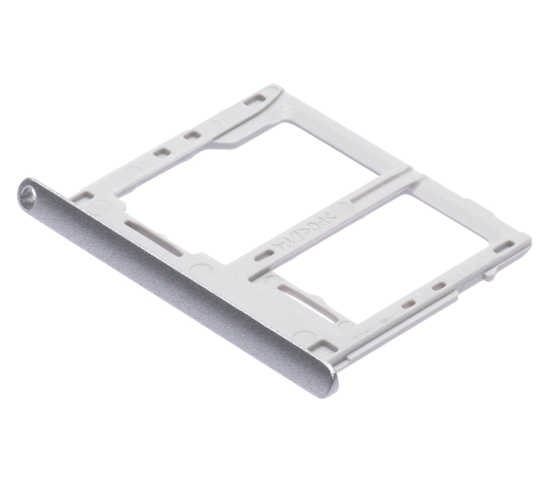 Dual Sim Card Tray Replacement  Compatible For Samsung Galaxy Tab A 10.1" (T510 / T515) (Silver)