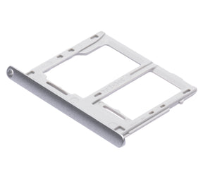 Dual Sim Card Tray Replacement  Compatible For Samsung Galaxy Tab A 10.1" (T510 / T515) (Silver)