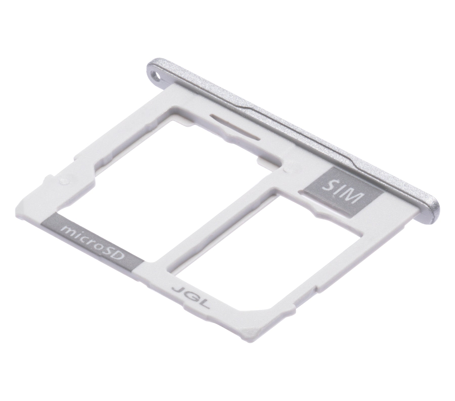 Dual Sim Card Tray Replacement  Compatible For Samsung Galaxy Tab A 10.1" (T510 / T515) (Silver)